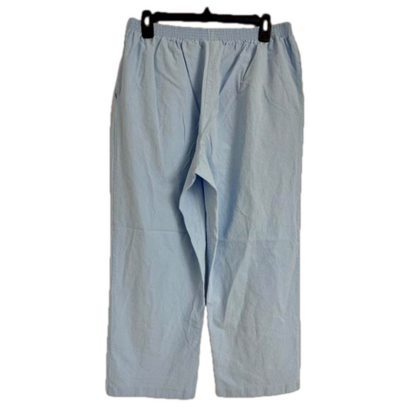 Alfred Dunner Women’s 16 Short Light Blue Pants with Pockets - Picture 2 of 4